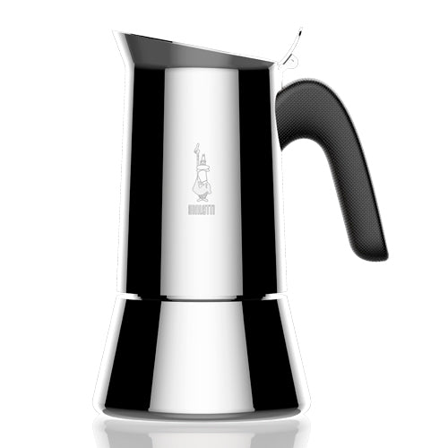 Cafeteira Bialetti Venus em aço inox 18/10 com o logo Bialetti gravado