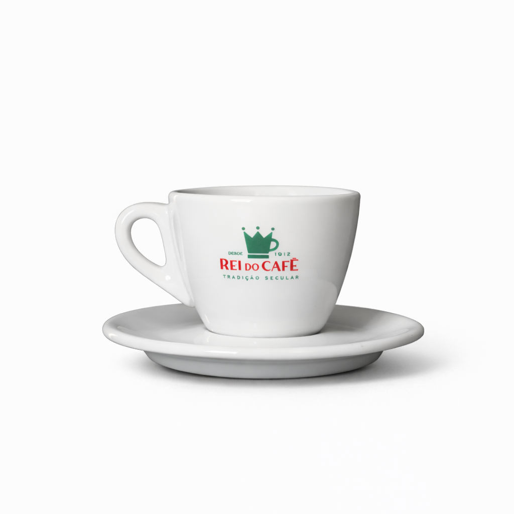 Conjunto CafÃ© Porcelana Branca 180ml ou 60ml — Rei do Cafe
