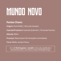 Café Especial Mundo Novo — Serra da Canastra