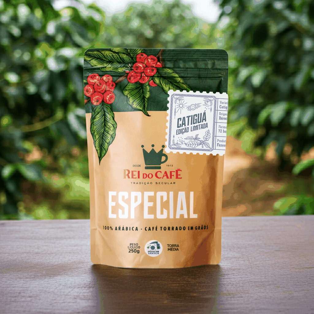 Catiguá | Edição Limitada Fevereiro — embalagem Rei do Café