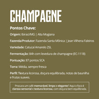 Café Especial Champagne Alta Mogiana | Fermentação EC-1118 | 87 SCA
