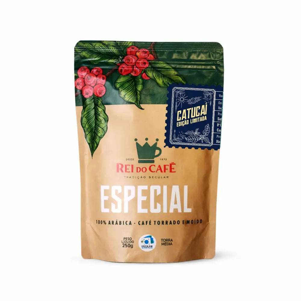 Café especial Catucaí 2SL edição limitada setembro moído, 250g, 100% arábica, torra média, Rei do Café