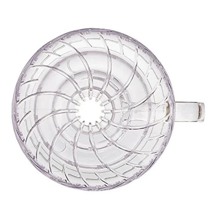 Coador Hario V60 acrílico transparente para café coado tamanhos 01 e 02