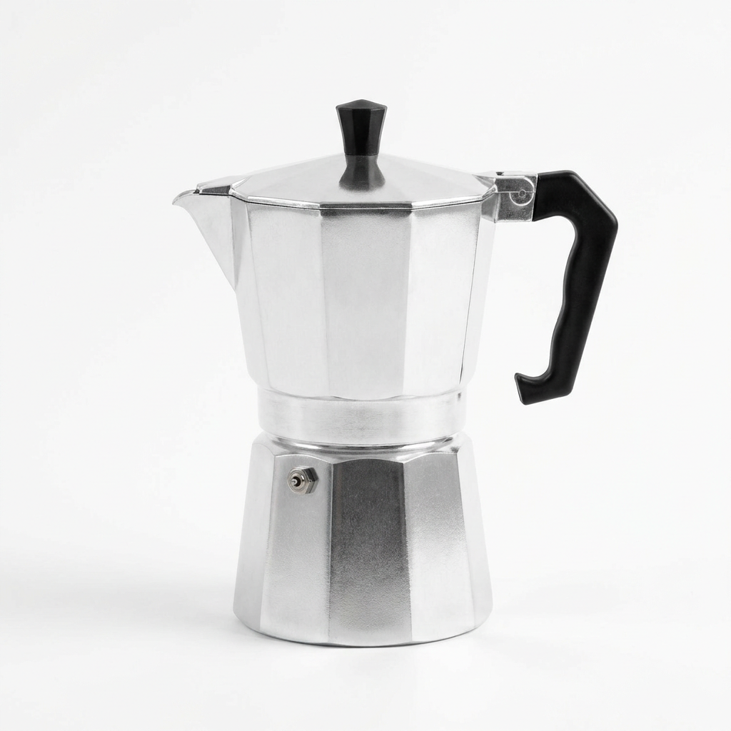 Cafeteira italiana Bialetti Moka Express 6 xícaras em alumínio prata para café